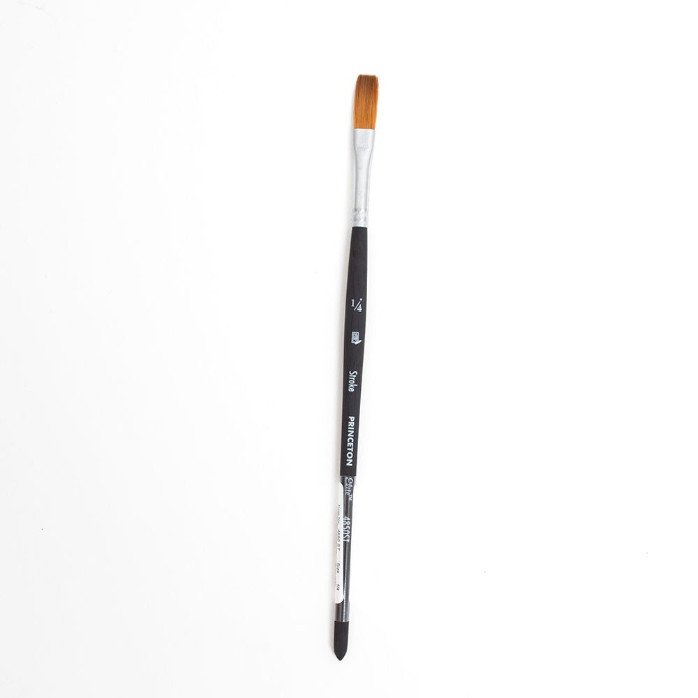 Princeton, Elite, Synthetic, Kolinsky Sable, Watercolor, Brush, Stroke, 1/4